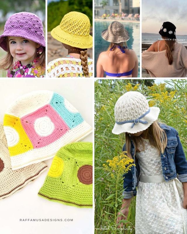 Crochet sun hat cheap patterns for kids